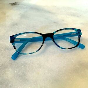 Tory Burch blue and brown tortoiseshell frames